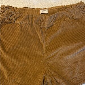 AYR Brown High Waist Corduroy Shorts